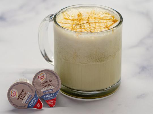 Salted Caramel Apple Oatmilk Steamer