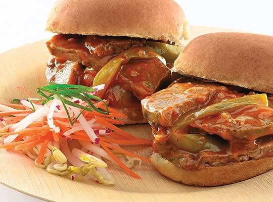 Asian Pepper Steak Sliders