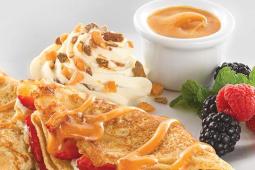 Berry Caramel Crepes with Mascarpone