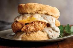 Buttermilk Chicken Biscuit with Sausage Gravy