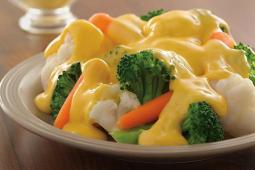 Medley of Vegetables with Golden Cheese Sauce