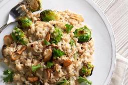 White Cheddar and Brussels Sprout Quinotto