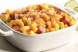 Whole Grain Mac and Cheese with Peas and Ham