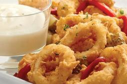 Crispy Calamari with Alfredo Sauce, Gluten Free*