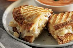 Grilled Mac and Cheese with Tomato Bisque