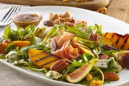 Farmers Market Grilled Peach & Fig Salad, Gluten Free
