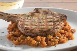 Grilled Pork Chop w/ Pumpkin Apple Chutney