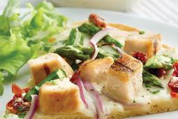 Chicken, Asparagus, and Sun-dried Tomato Pizza, Gluten Free*