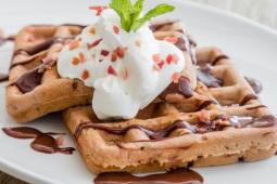 Nestle Dark Chocolate Flavor Hot Cocoa Mix Bacon Waffle