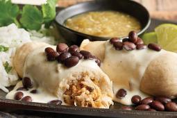 Cheddar Cheese Chicken Tamales with Roasted Poblano Sauce