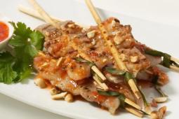Grilled Vietnamese Pork Chopsticks with Lemongrass Glaze