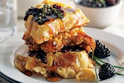 Chicken and White Cheddar Mac Waffles