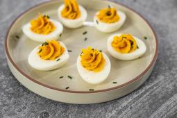 Pumpkin Deviled Eggs