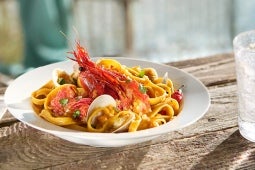 Seafood Pasta with Sweet Pumpkin Sauce