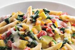 Alfredo Primavera with Whole Grain Pasta