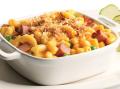 Whole Grain Mac and Cheese with Peas and Ham