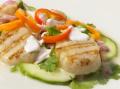 Grilled Scallop Kamila with Lime and Coconut