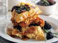 Chicken and White Cheddar Mac Waffles