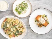 Custom sauces on salmon