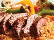 Ancho Skirt Steak with Poblano Roasted Vegetables, Gluten Free*