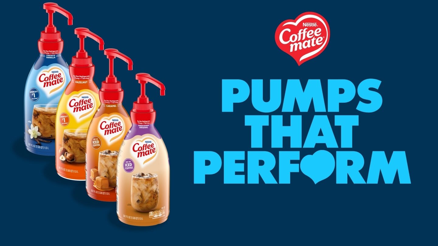Coffee mate pumps that perform