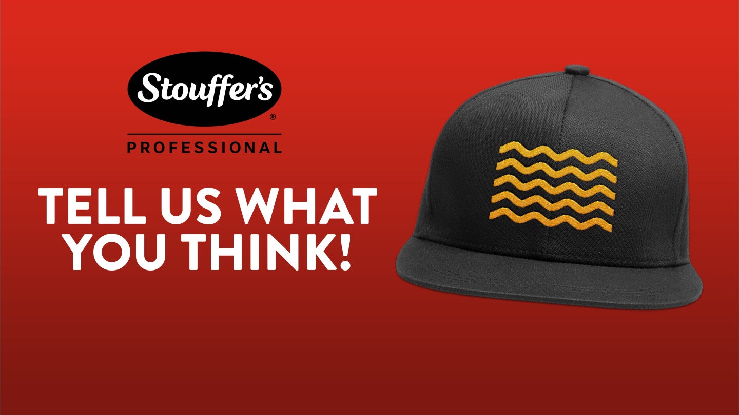 Stouffer's Professional testimonial with hat